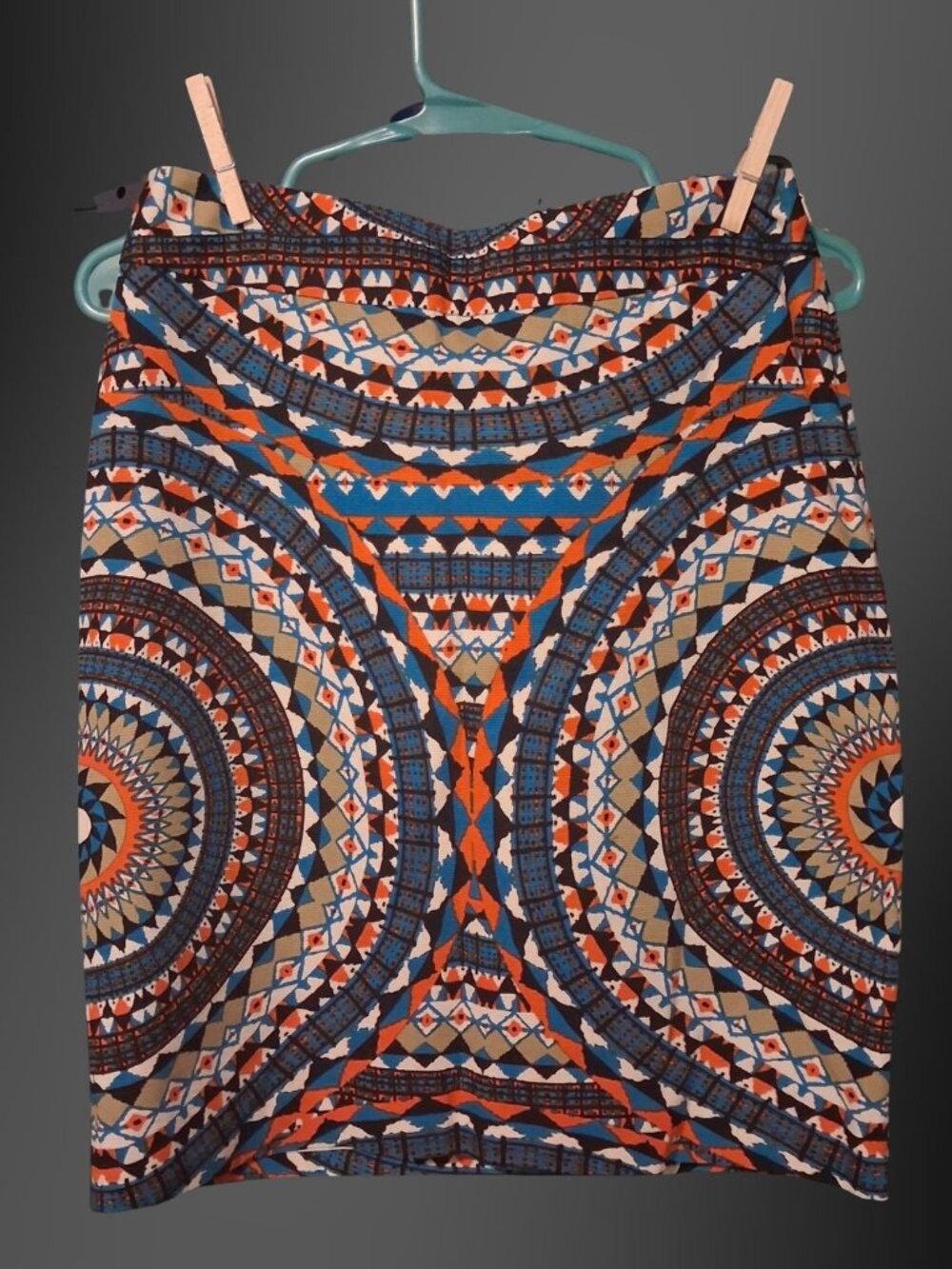 Tabitha by Anthropologie Geometric Print Straight Skirt Women's Size 0